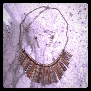 Rain Matching Necklace & Earrings